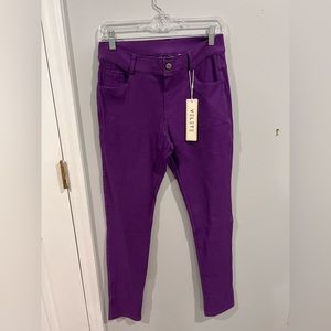Purple stretchy pants